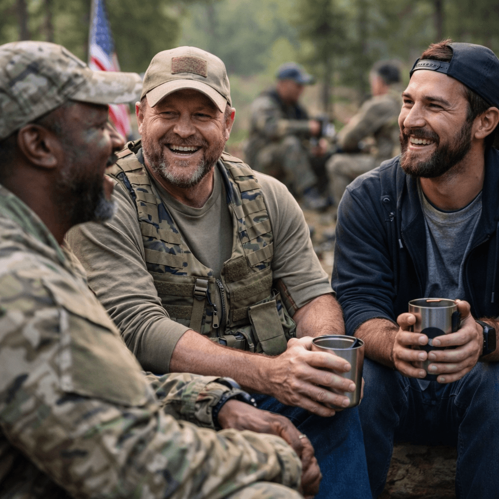 Veterans talking and connecting in peer support